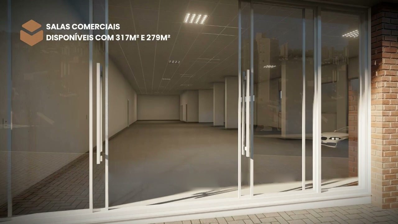 Entrada envidra&ccedil;ada da sala comercial